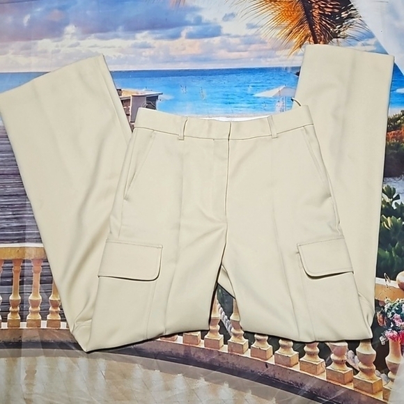 Stella McCartney Yellow Cargo Trousers Pants Size 4 - Picture 1 of 9